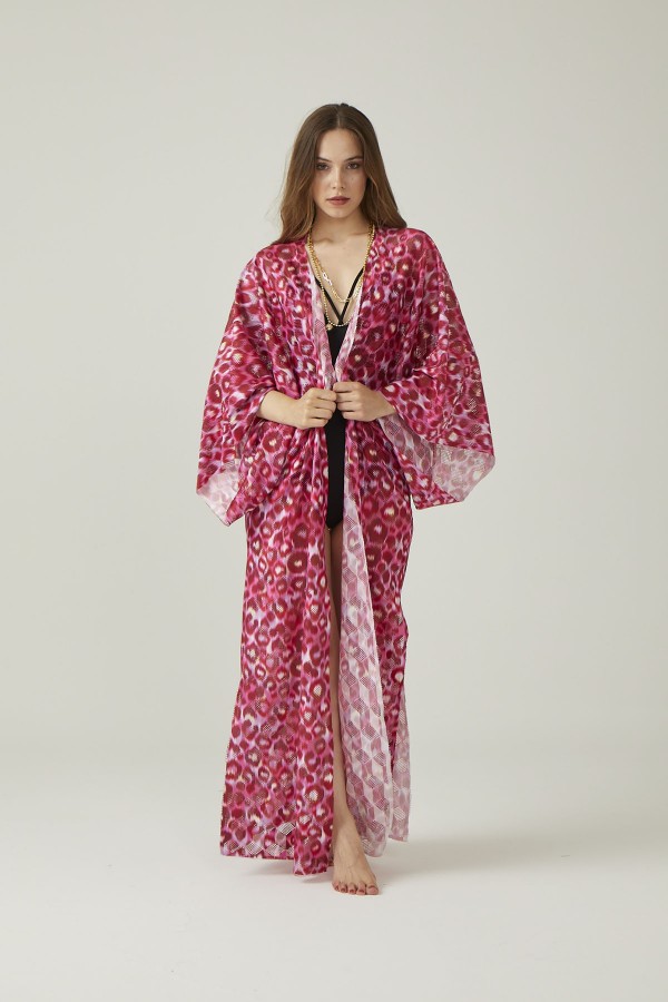Abalone Dijital Baskılı Kimono