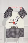 Sevgililere Özel Snoopy Mutfak Önlüğü Seti