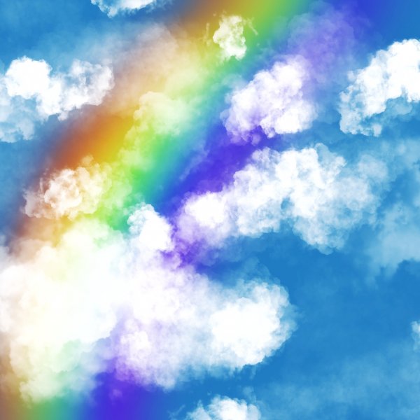 Cloudy rainbow