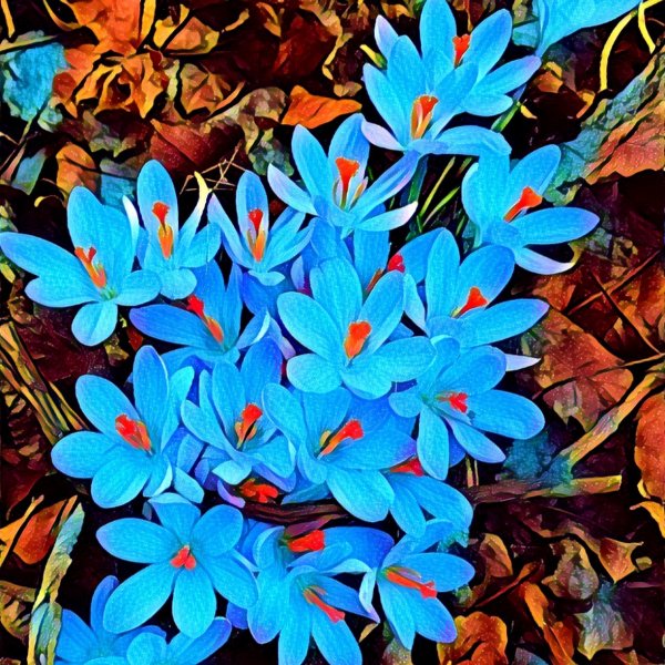 Mavi çiçek