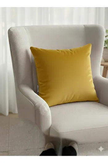 Retro Desenli Dekoratif Kırlent Kılıfı İçi Dolu 50x50cm – Fermuarlı