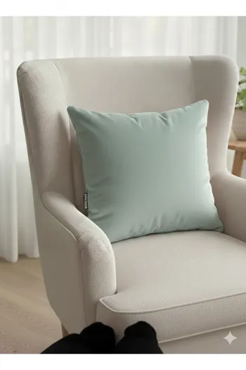 Retro Desenli Dekoratif Kırlent Kılıfı İçi Dolu 50x50cm – Fermuarlı