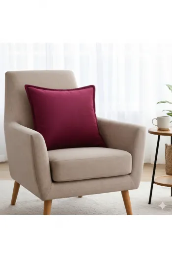 Parlak Kadife Dekoratif Kırlent – Fermuarsız 45x45 Premium Yastık Kılıfı