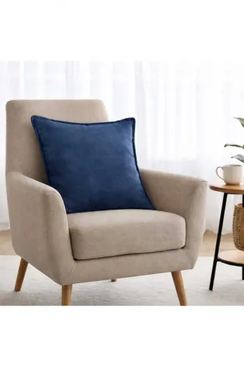 Parlak Kadife Dekoratif Kırlent – Fermuarsız 45x45 Premium Yastık Kılıfı