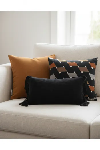 Urban Contrast 3lu Dekoratif Kirlent Seti 50x30 45x45 Modern Geometrik