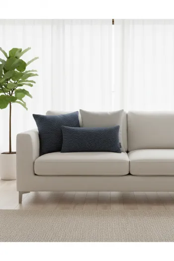 DOKU Modern Krem 3’lü Koltuk – Minimal Tasarım, Yumuşak Dokulu Kumaş