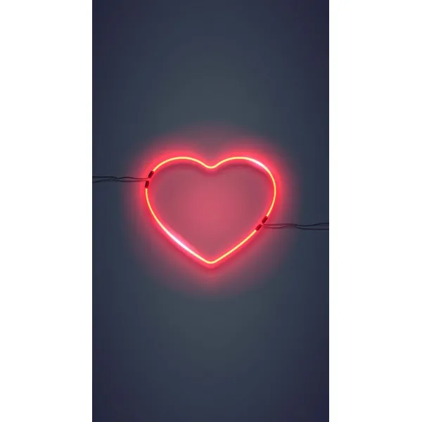 Glowing hearts