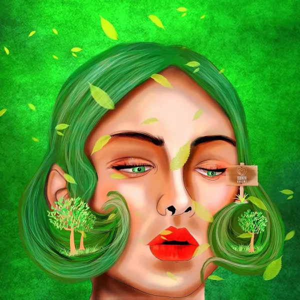 yeşil orman kız