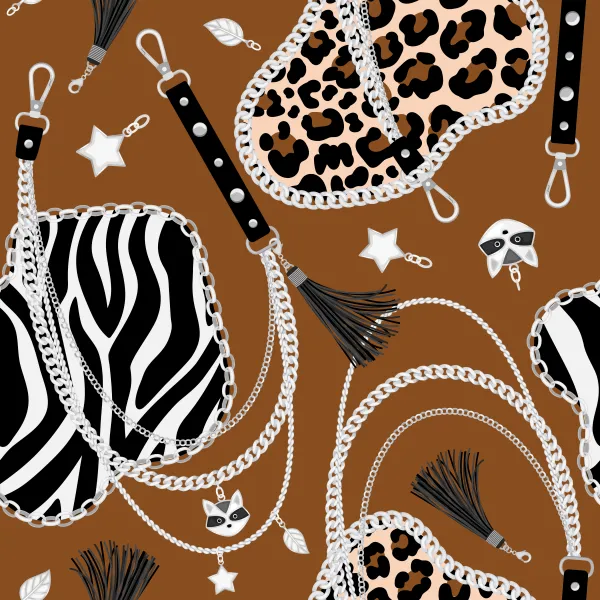 Zebra&Leopar Zincir Deseni