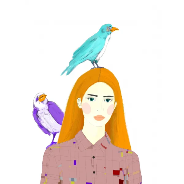 Bird and Woman