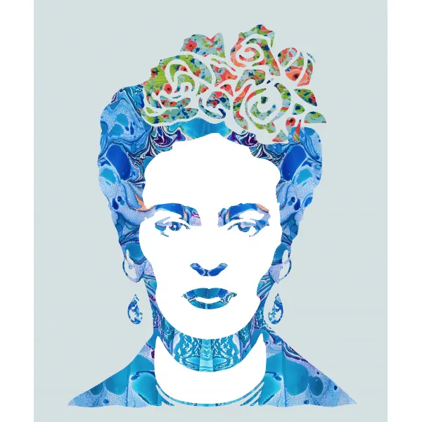 Frida in blue