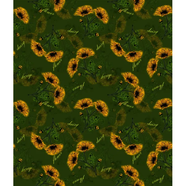 Daisy flowers pattern